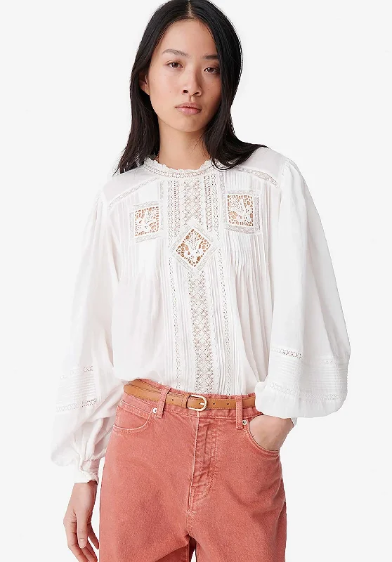 Blouse Calin 2hva27-v09002 White Casual Relaxed Blouse