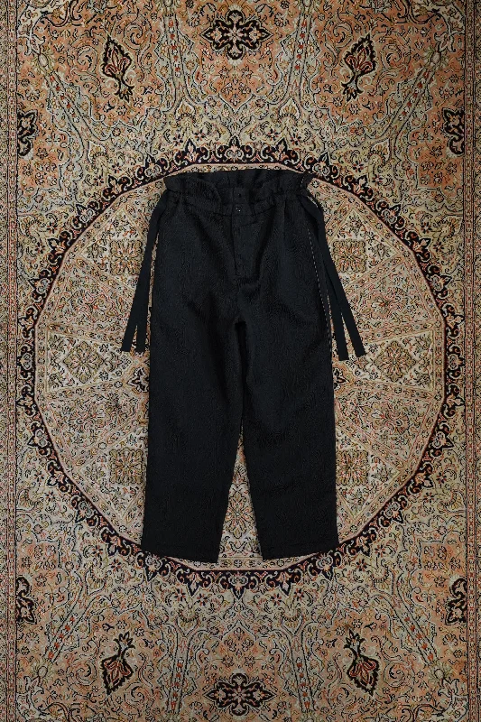 Sasquatchfabrix. QUILTING PANTS (BLACK) Modern Bootcut Pants