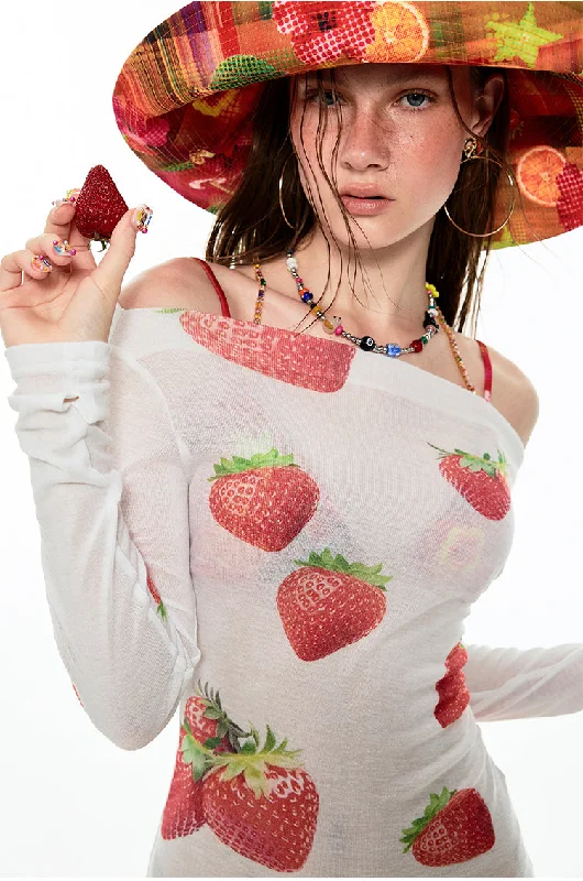 Strawberry printed