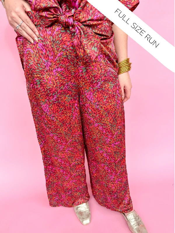 ADRIENNE | Cora Pants - Autumn Harvest Soft Stretch Trousers