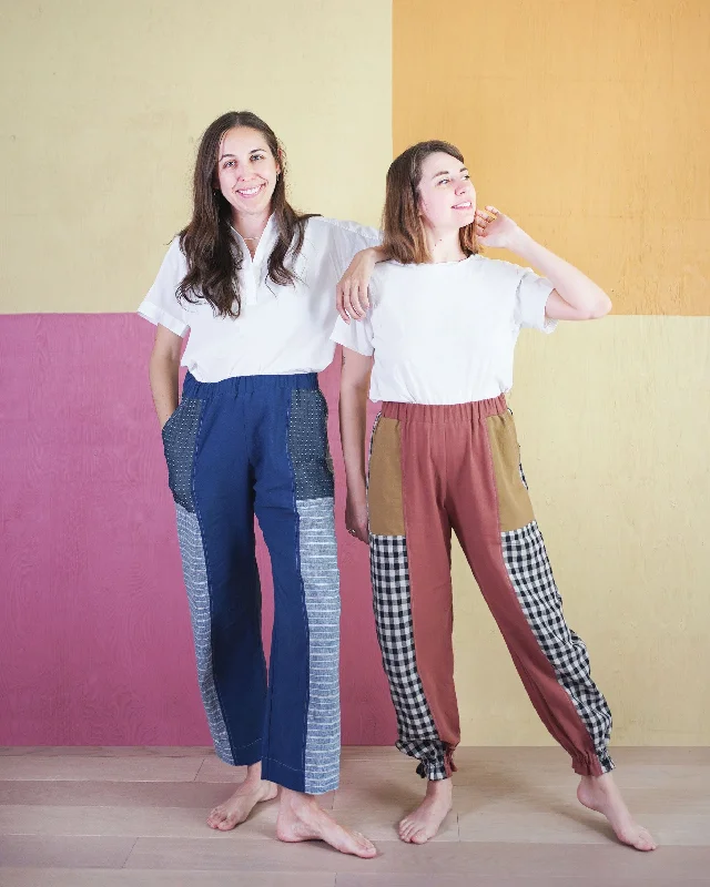 PDF Pattern - Recess Play Pants | Matchy Matchy Sewing Club Elegant Palazzo Trousers