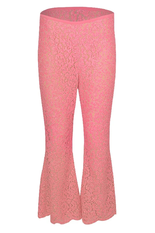 Embroidered Cropped Pants Classic Straight Pants