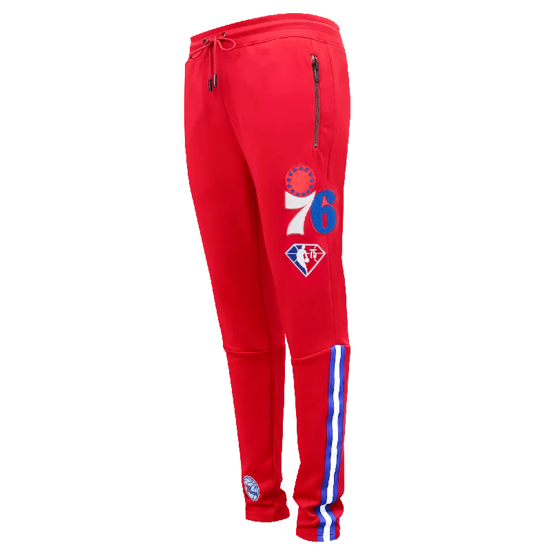 NBA PHILADELPHIA 76ERS MEN'S TRACK PANT (RED) Fashionable Track Pants