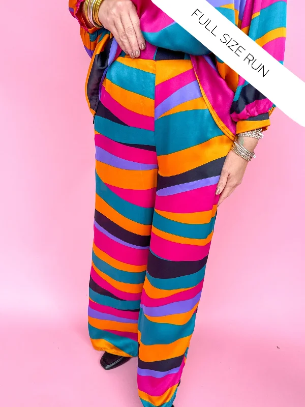 ADRIENNE | Cora Pants - Havana Nights Chic Slim Fit Pants