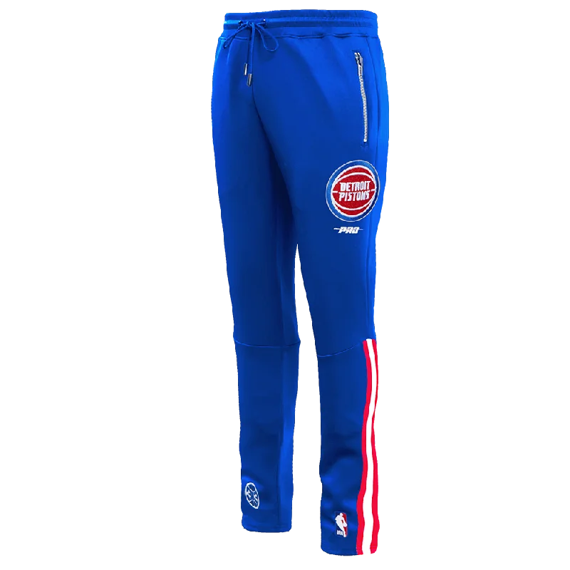 NBA DETROIT PISTONS CLASSIC MEN'S DK TRACK PANT (ROYAL BLUE/RED) Fashionable Tapered Leg Pants NBA DETROIT PISTONS CLASSIC MEN'S DK TRACK PANT (ROYAL BLUE/RED) Fashionable Tapered Leg Pants