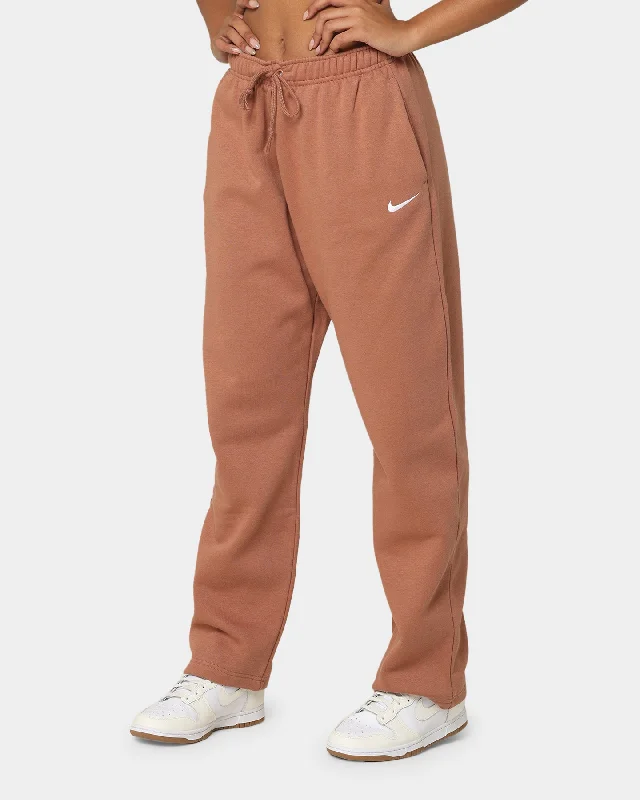 Nike Women's Nike Sportswear Essential Mid-Rise Fleece Pants Mineral Classic Stretch Pants