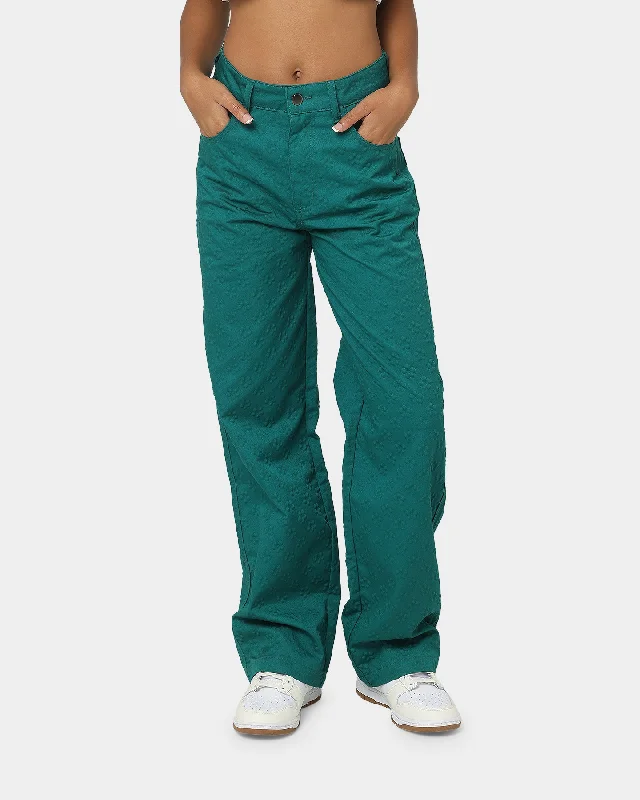 EN ES Women's Desire Pants Green Trendy Tapered Pants