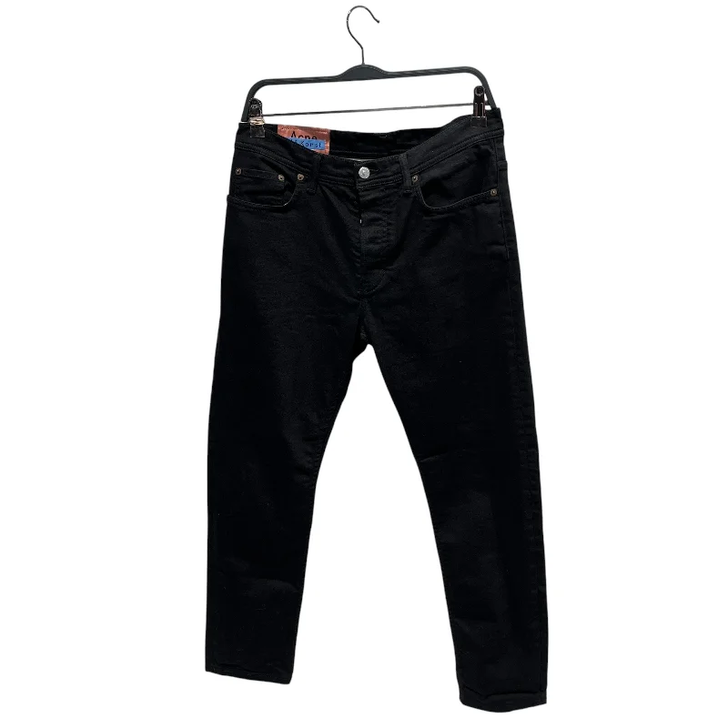 Acne Studios Bla Konst/Straight Pants/32/Denim/BLK/RIVER STAY Chic Capri Pants