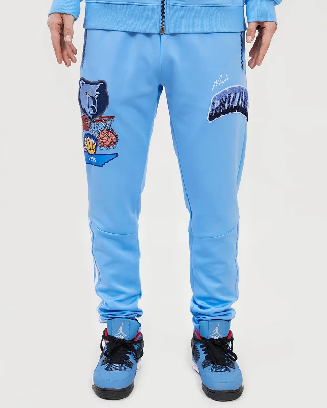 NBA MEMPHIS GRIZZLIES HOMETOWN MEN'S TRACK PANT (UNIVERSITY BLUE) Casual Wide Pants