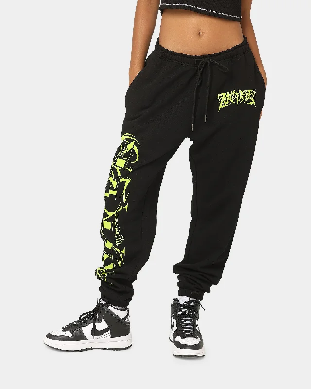 Loiter Anarchy Track Pants Black Lightweight Jogger Pants