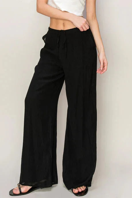 Natalie High Waisted Pants Lightweight Linen Pants