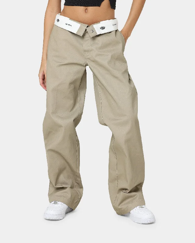 Dickies Super Baggy Loose Fit Work Pants Khaki Soft Stretch Pants