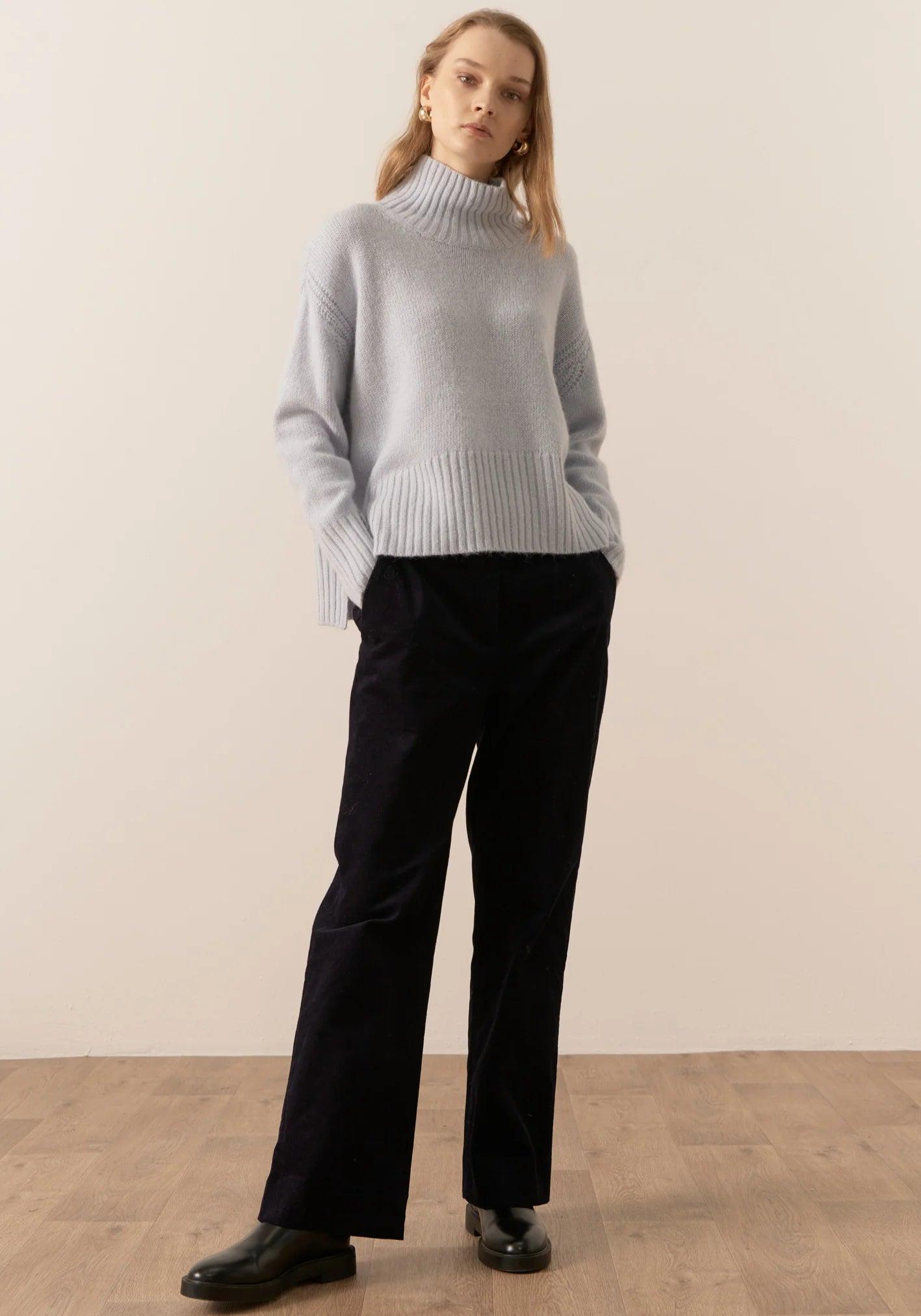 POL Thomas Corduroy Pant in Ink Chic Faux Leather Pants