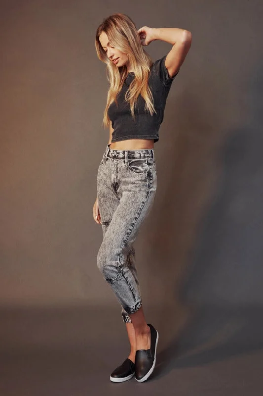 High Rise Jogger Pants Relaxed Linen Pants