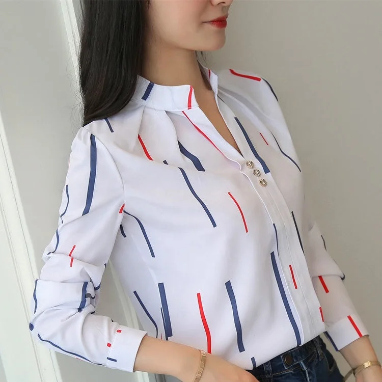 Women Tops And Blouses Office Lady Blouse Slim Shirts Women Blouses Plus Size Tops Casual Shirt Female Blusas Soft Modal Blouse