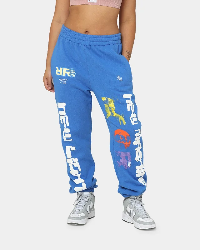 Brockhampton New Machine Sweat Pants Royal Blue Cozy Jogger Leggings