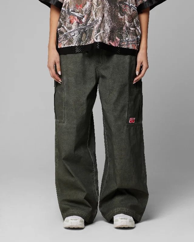 Loiter Kraven Parachute Pants Khaki Elegant High-Waist Pants