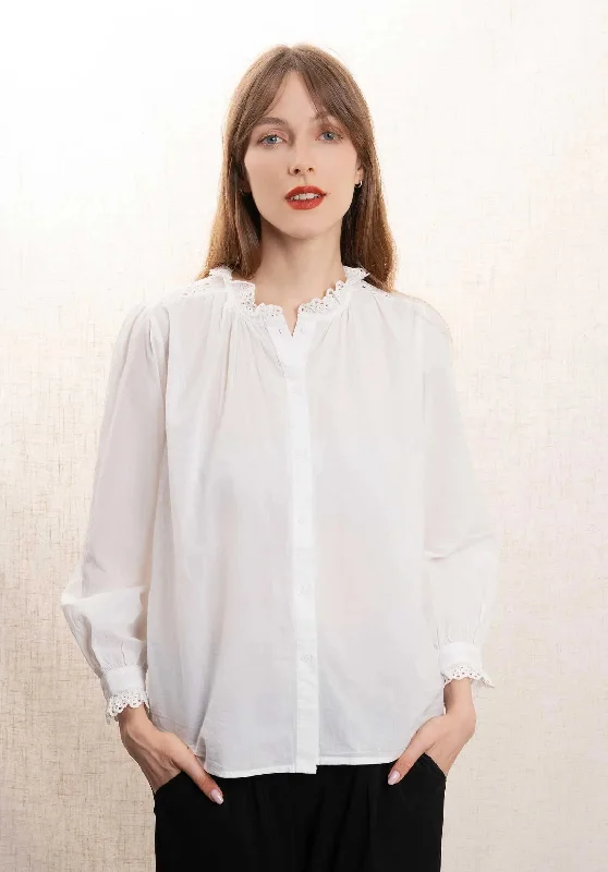 Blouse 102 White Peter Pan Blouse