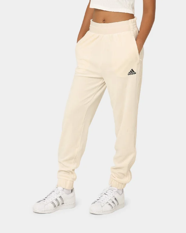 Adidas Women's Velour Pants Wonder White Formal Dress Pants