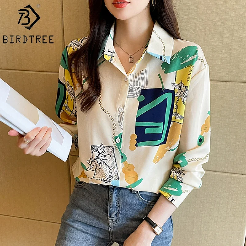 Casual Women Autumn Summer Button Up Long Sleeves Female Clothes Blouses Shirt All Match Basic Tops T27622X Puff Sleeve Blouse