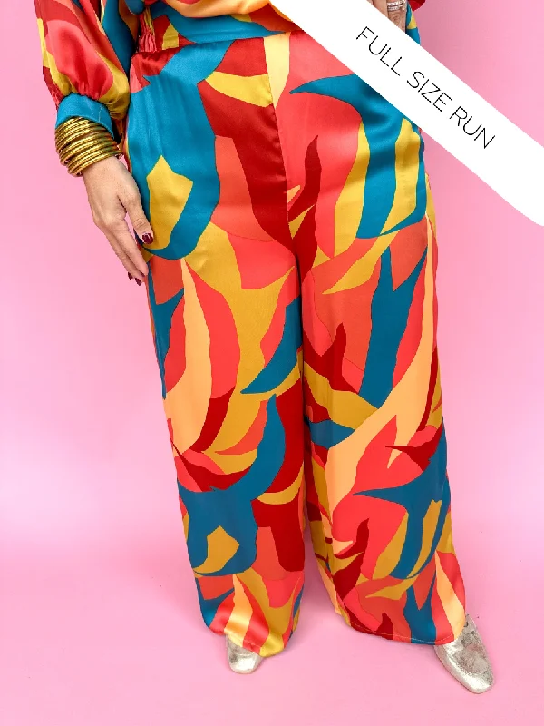 ADRIENNE | Cora Pants - Sunset Breeze Casual Yoga Pants