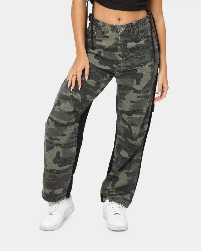 XXIII Women's Midel Pants Black/Camo Chic Checkered Pants