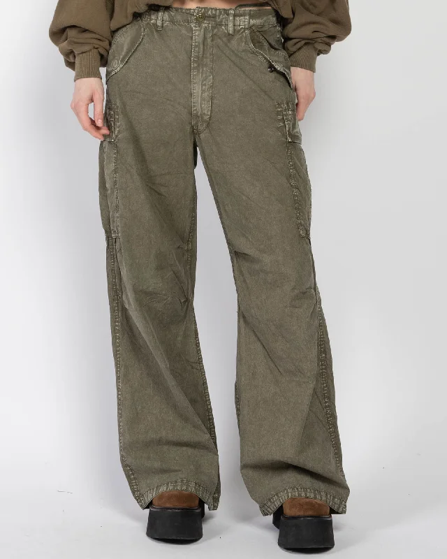Wide Leg Cargo Pants Comfortable Denim Trousers
