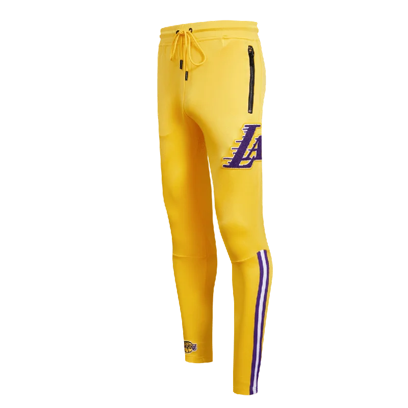 NBA LOS ANGELES LAKERS CLASSIC MEN'S TRACK PANT (YELLOW) Relaxed High-Waist Trousers