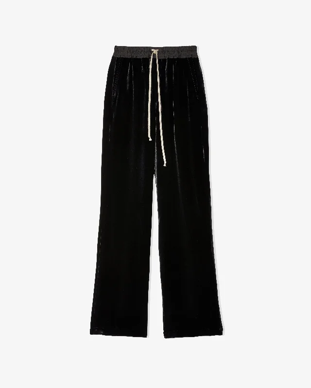 Rick Owens - Women's Dietrich Drawstring Pants - (Black) Comfortable Denim Trousers