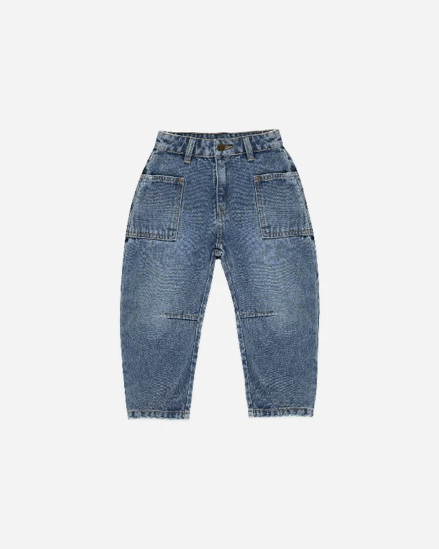 Barrel Pant || Indigo Comfortable Denim Leggings