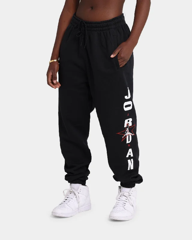 Jordan Legacy AJ6 Fleece Pants Black Stylish Elastic Waist Pants