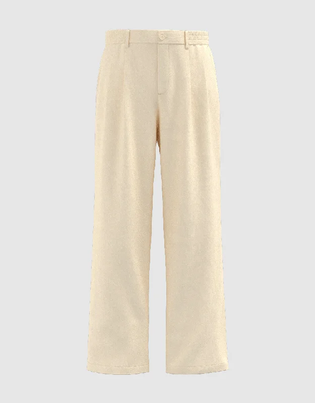 Wide-Leg Pants Relaxed High-Waist Trousers