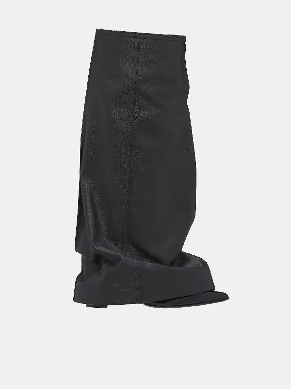 Leather Pants Boots (24-07602-001-BLACK) Fashionable Jogger Pants