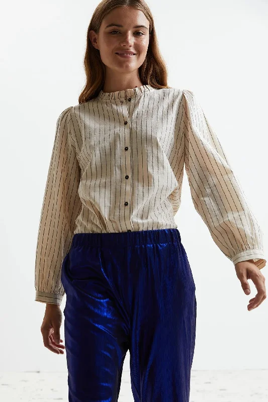 Blouse 23475 20 River Shirt Creme Airy Cotton Blouse