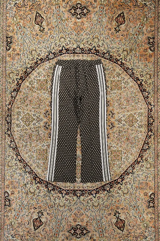 Sasquatchfabrix. "BOOT CUT" RETRO TRACK PANTS (BLACK) Soft Stretch Leggings