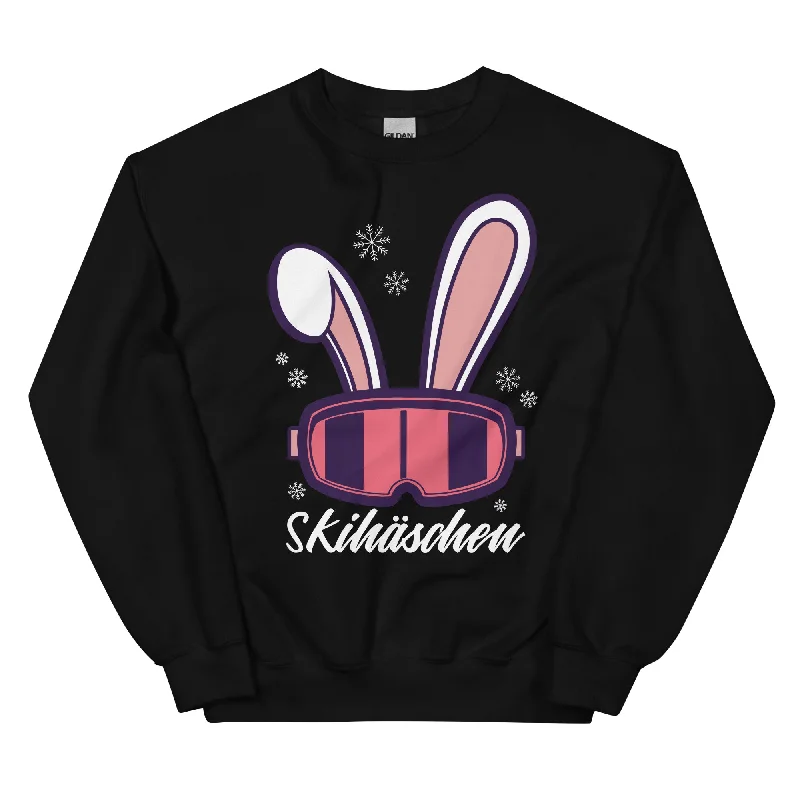 Skihäschen - (S.K) - Sweatshirt (Unisex) Hoodie with Hem Drawcord Adjustable Customizable