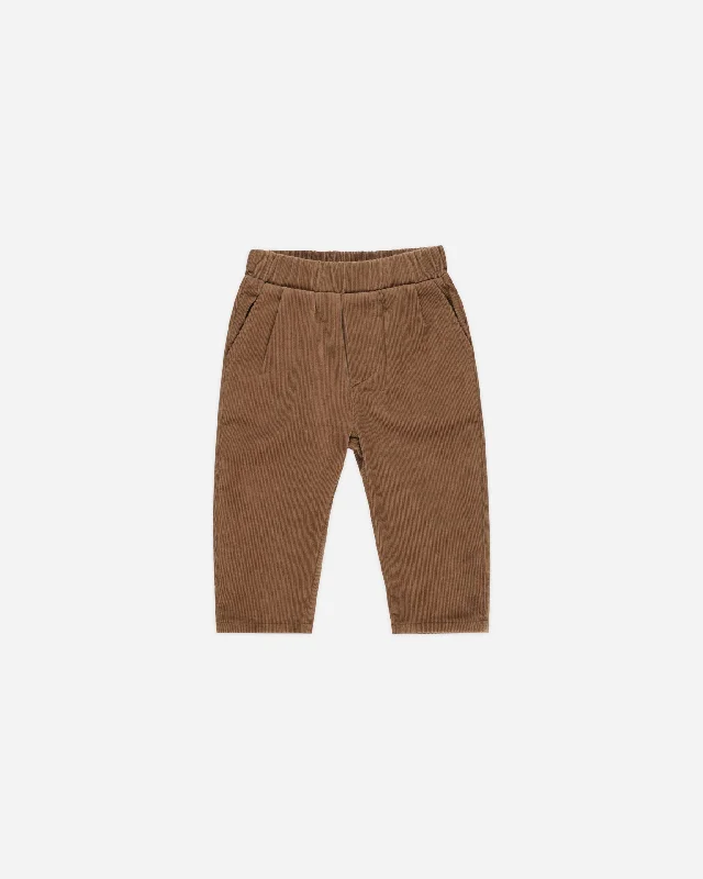 Otis Pant || Saddle Relaxed Linen Pants