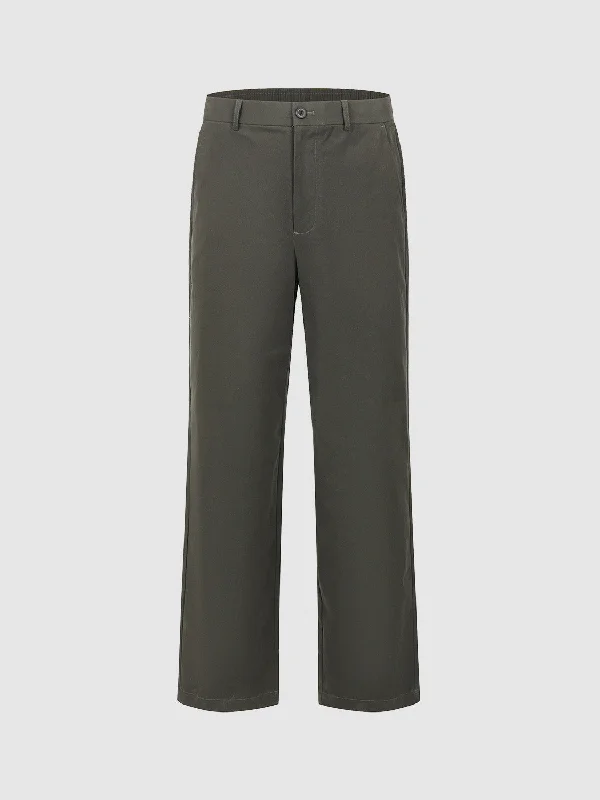 Regular Straight Pants Classic Straight-Leg Pants