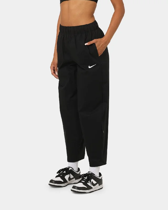 Nike Women's Sportswear Essential High-Rise Woven Pants Black/White Casual Lounge Pants