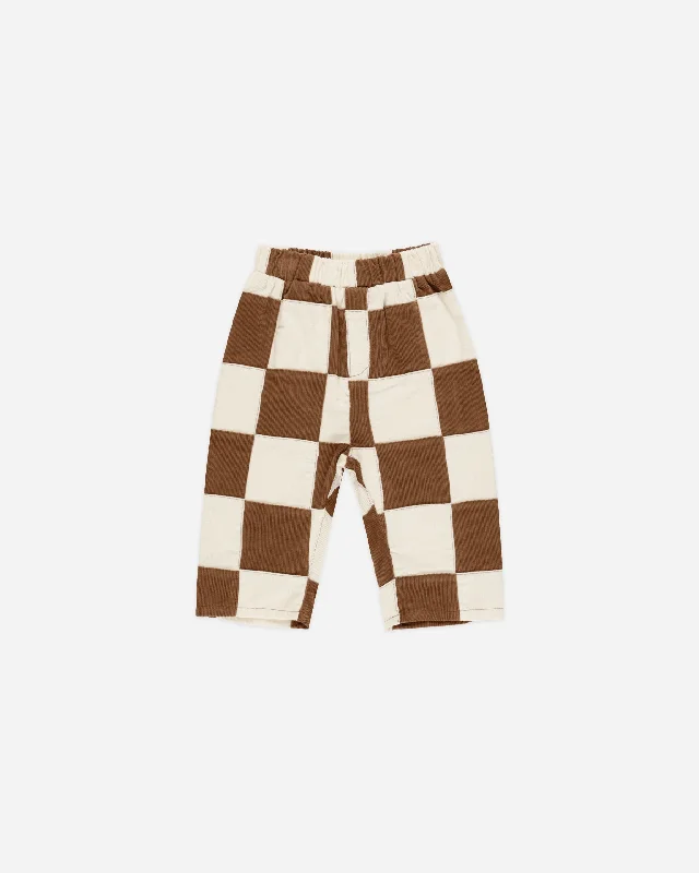 Baggy Cord Pant || Saddle Check Classic Pleated Pants