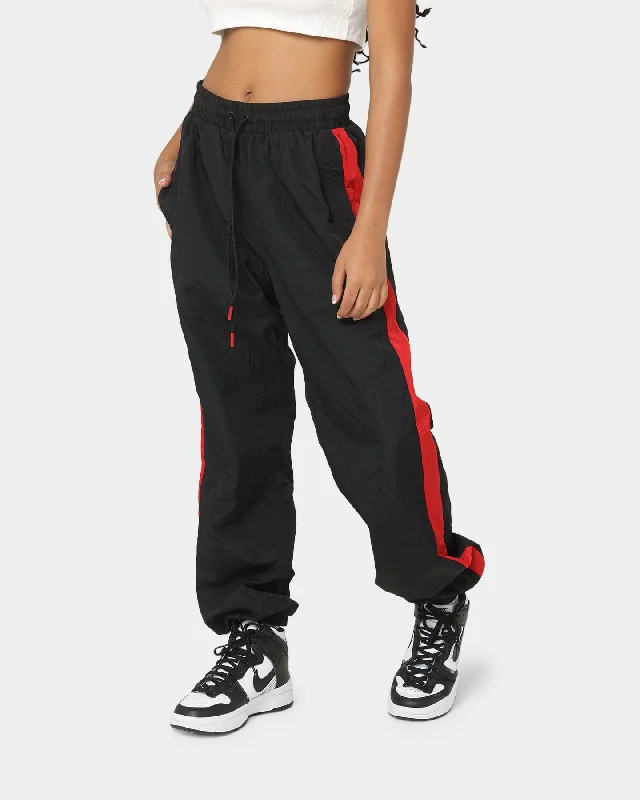 EN ES Women's Track And Field Pants Red/Black Cozy Maternity Pants