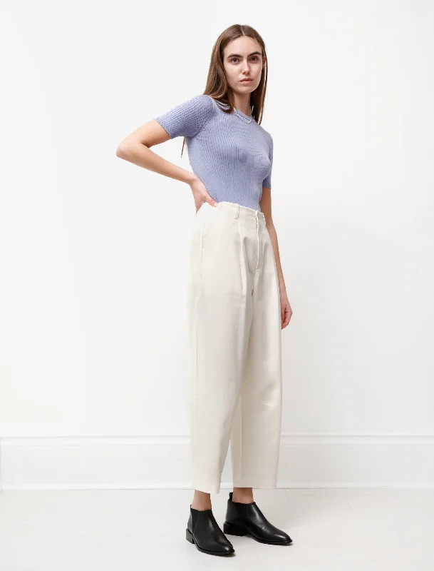 Pleat Pant Natural Formal Stretch Pants