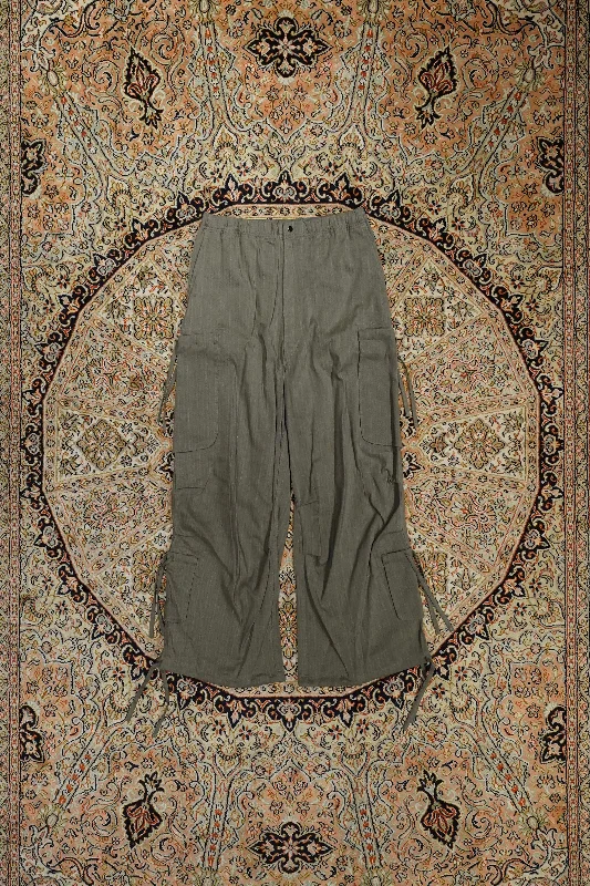 Sasquatchfabrix. DRAWSTRING PK CARGO PANTS (KHAKI) Fashionable Track Pants