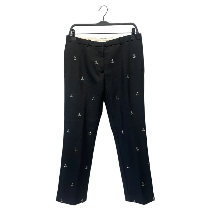 Acne Studios/Straight Pants/36/Wool/BLK/Anchor Metallic Details Fashionable Track Pants