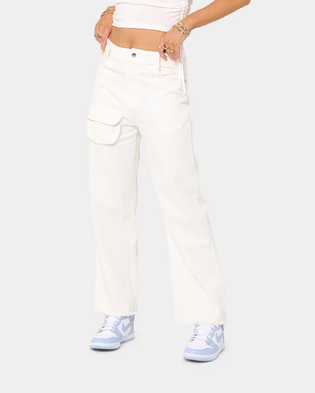 XXIII Women's Bone Wide Leg Pants Bone Slim-Fit Leggings