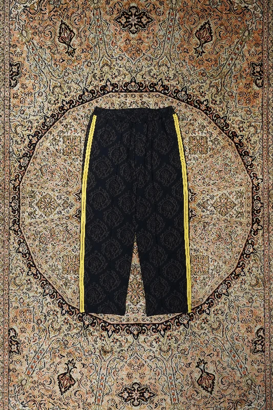 Sasquatchfabrix. "CURLED UP DRAGON" TRACK PANTS (NAVY) Comfortable Cargo Pants