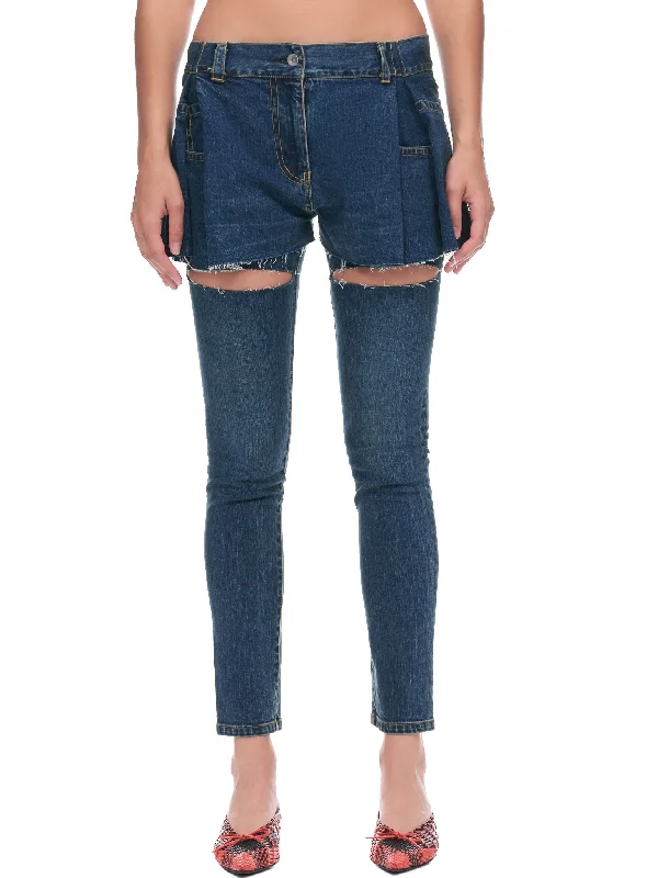 Denim Pants (22-06203-401-BLUE) Fashionable Track Pants