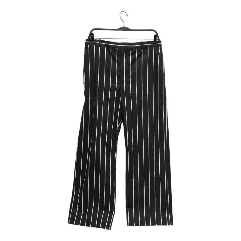 BALENCIAGA/Wide Leg Pants/38/Stripe/Cotton/BLK/ Casual Lounge Pants