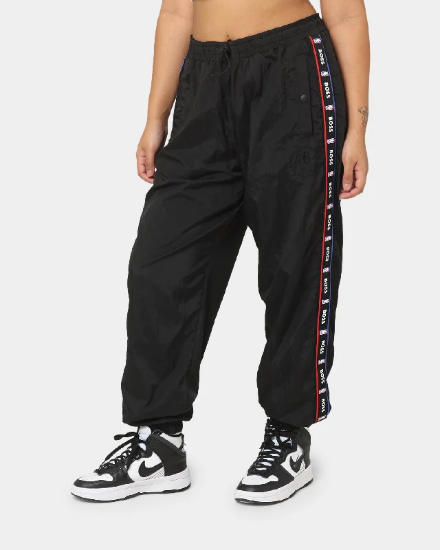 Hugo Boss Hugo Boss X NBA Nylon Track Pants Black High-Waist Yoga Pants