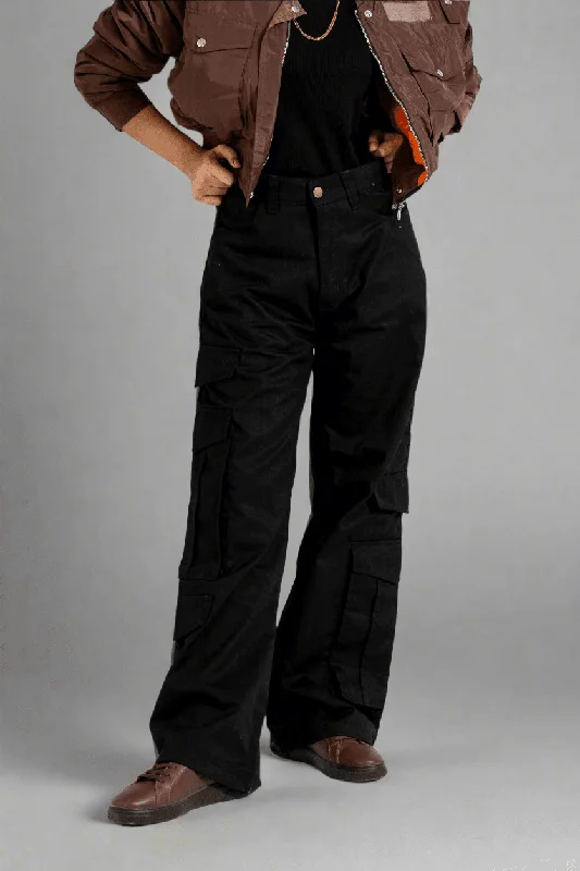 East West Women’s Wide Leg Cargo Pants Stylish Slim Trousers